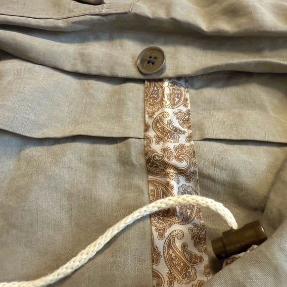 Thomas Jeffrey M Mint condition linen Men's Casual Beige Shirt Jacket- EUC - Picture 13 of 14